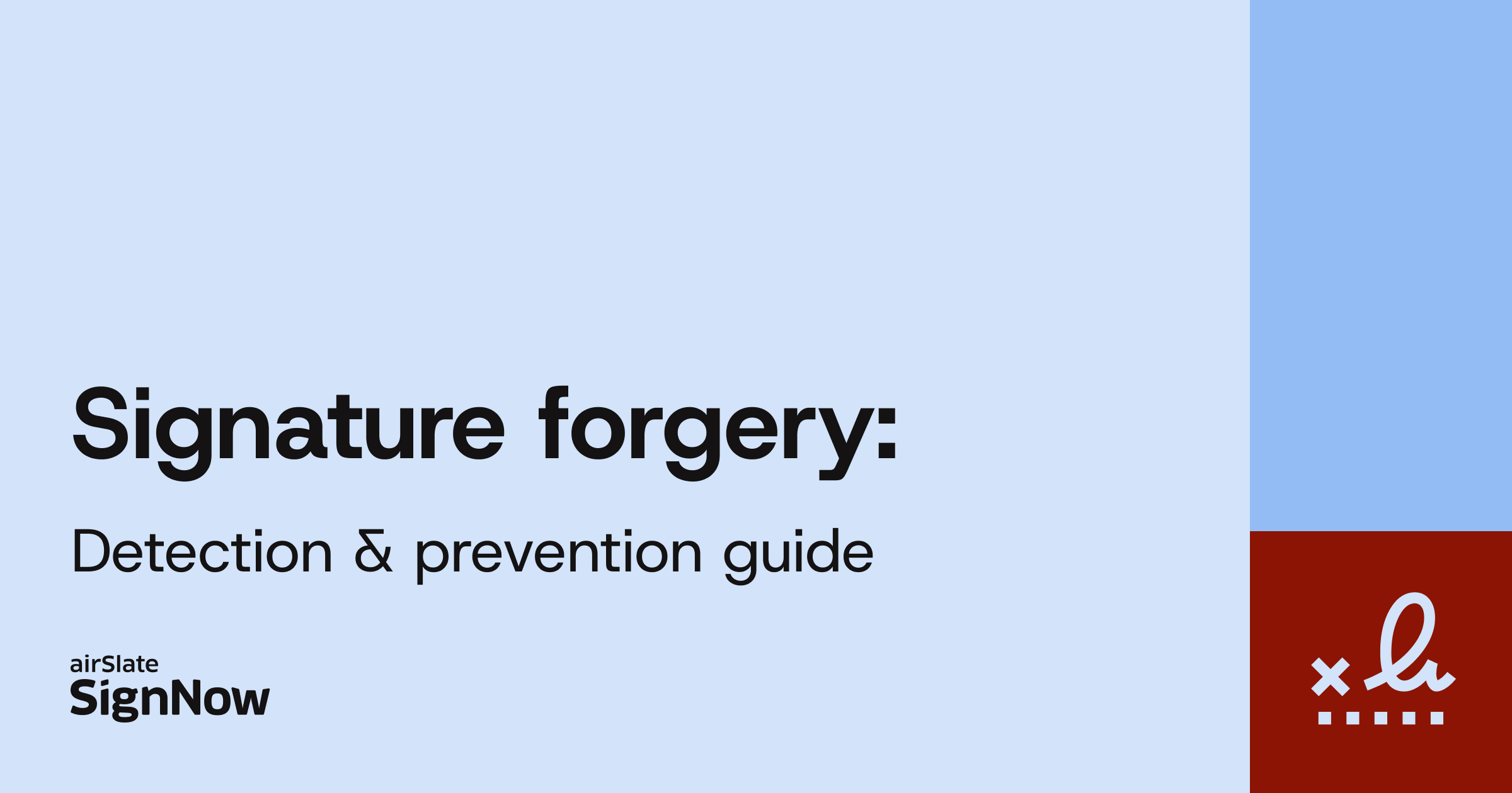 Learn what signature forgery is, how to detect a forged signature.